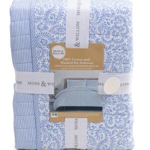 MOSS & WILLOW Paisley Cotton Quilt Set